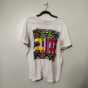 Target Unisex White Short Sleeve Tees with Graphic Designs